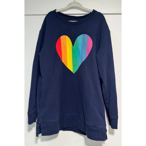 Primary Other - PRIMARY Cotton Lightweight Sweatshirt Rainbow Heart Size Kids 8-9